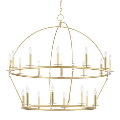 HOWELL 9549-AGB | Hudson Valley Lighting Group Metal Arch, Wagon Wheel Chandelier, Wagon Wheel, Candelabra Bulbs, Hudson Valley Lighting, Light Chandelier, Picture Light, Aged Brass, Hudson Valley