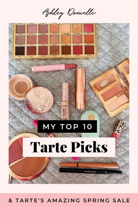 I love a good beauty product, which is why I like Tarte makeup and skincare products so much. I tried nearly all of their products and I honestly say, they have some of the best makeup! Here are my top ten Tarte picks and I'll give you the inside scoop on Tarte's amazing spring sale! Tarte Makeup Products, Tarte In Bloom, Tarte Foundation, Makeup And Skincare Products, Best Powder, Blush On Cheeks, Best Casual Outfits, The Best Makeup, Makeup And Skincare