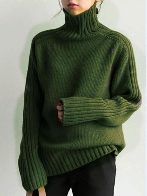 Thick Turtleneck, Knitwear Fashion, Inspiration Mode, Knit Fashion, Knitting Inspiration, Winter Sweaters, Sweater Weather, Autumn Winter Fashion, Women's Sweater