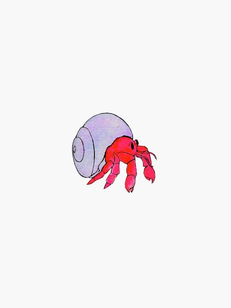 Hermit Crab Cartoon, Hermit Crab Tattoo Ideas, Hermit Crab Doodle, Hermit Crab Drawing Simple, Hermit Crab Tattoo Simple, Hermit Crab Sketch, Hermit Crab Painting, Sea Crab Drawing, Hermit Crab Illustration