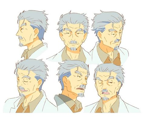 Grandfather Elderly Anime Characters, Grandpa Reference, Old Man Manga Character, Anime Grandfather, Grandpa Character Design, Anime Grandpa, Old Anime Man, Older Anime Man, Old Man Drawing