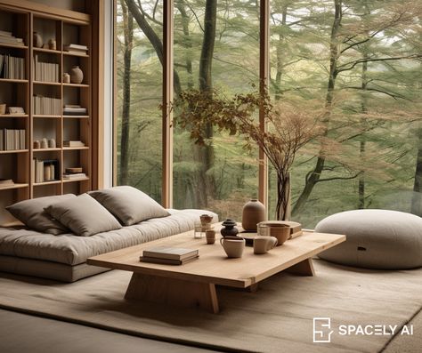 Japanese Minimalist Home Small Spaces, Japanese Minimalist Home, Types Of Interior Design Styles, Brutalist Interior, Terrace Interior, Japandi Home Decor, Japandi Interior Design, Japandi Interiors, Japandi Home