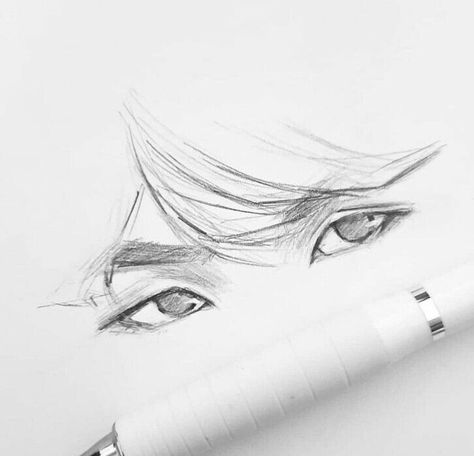 Suga Sketch Pencil Easy, How To Draw Yoongi, Suga Eyes Drawing, Yoongi Eyes Drawing, Yoongi Drawing Pencil, Yoongi Drawing Easy, Cute Kpop Drawings Easy, Suga Drawing Easy, Bts Drawings Pencil