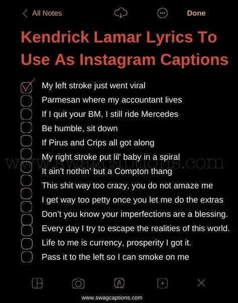 Kendrick Lamar Instagram Captions, Kendrick Lamar Lyric Tattoos, Kendrick Lamar Aesthetic Lyrics, Kendrick Lamar Birthday Cake, Like That Kendrick Lamar, Kendrick Quotes Lyrics, Kendrick Lamar Song Quotes, Kendrick Lamar Tattoo Ideas Lyrics, Kendrick Lamar Senior Quotes