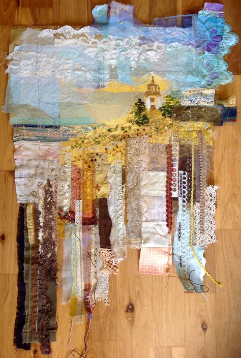 Sketchbook Texture, Abc Projects, Cas Holmes, Anne Kelly, Thread Sketching, Box Assemblage, Printmaking Projects, Mixed Media Textile Art, Textile Collage