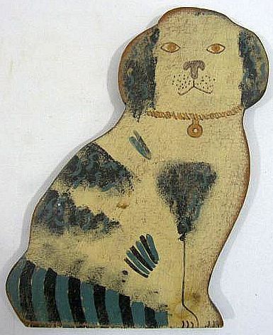 COLORFUL ANTIQUE AMERICAN FOLK ART DOG PAINTING CARVING. Arte Folk, Antique Folk Art, Carving Art, Dog Painting, Primitive Folk Art, American Folk Art, Vintage Dog, Naive Art, Folk Art Painting