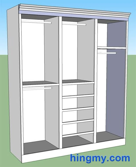 Building a built-in Closet or storage cabinet or pantry interactive designer to customize and print plans and materials list!  Genius Shoe Closet Diy, Master Closet Organization, Built In Closet, Dresser In Closet, Armoire Dressing, Closet Design Layout, Closet Layout, Closet Organization Diy, Build A Closet