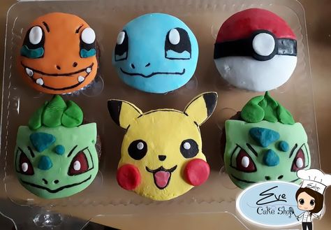 cupcakes, pokemon, evecakeshop Cupcakes Pokemon, Santiago Chile, Cake Shop, Sugar Cookie, Pokemon, Cake, Pokémon, Santiago