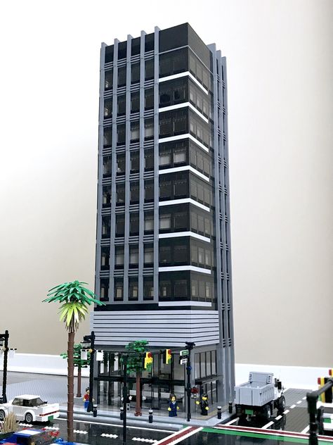 Corporate Plaza - Main Shot | The third LEGO skyscraper goes… | Flickr Lego Skyscraper, Office Skyscraper, Minecraft Skyscraper, Minecraft Modern City, Minecraft City Buildings, City Ideas, Lego Buildings, Bangunan Minecraft, Modern Skyscrapers