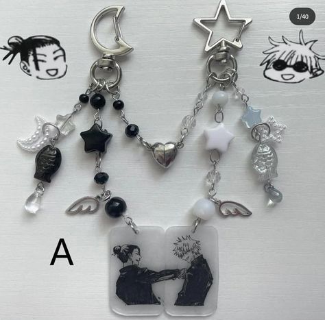 Toro Inoue Phone Charm, Matching Keychains Best Friends, Nana Phone Charm, Japanese Phone Charm Aesthetic, Goth Phone Charm, Goth Charm Bracelet, I'm Broke, Strap Phone, Matching Keychains