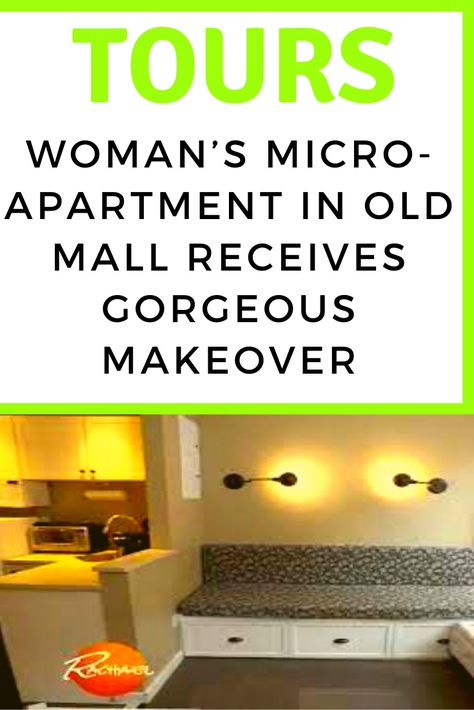 Woman’s Micro-Apartment In Old Mall Receives Gorgeous Makeover Micro Apartment, Tiny Apartment, Life Hack, Diy Life Hacks, Diy Life, Diy Hacks, Cute Funny Animals, Shopping Mall, Life Hacks