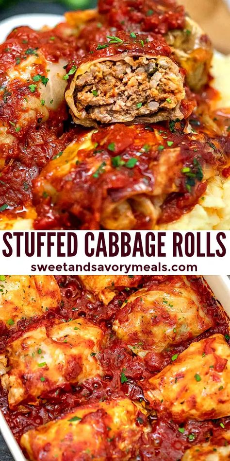 Amazing Food Recipes, Best Cabbage Rolls Recipe, Stuffed Cabbage Rolls Recipe, Vegan Cabbage Rolls, Recipes Southern, Stuffed Cabbage Rolls, Cabbage Rolls Recipe, Stuffed Cabbage, Paleo Recipe