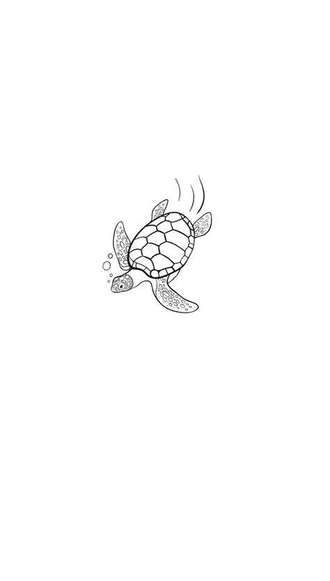 Minimalist sea turtle wallpaper Sea Tattoos Minimalist, Micro Turtle Tattoo, Tattoo Ideas Sea Animals, Sea Turtle Tattoo Outline, Swimming Turtle Tattoo, Sea Turtle Line Tattoo, Minimalistic Turtle Tattoo, Minimalist Sea Turtle Tattoo, Cute Sea Turtle Tattoo