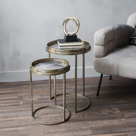 Luxury Side Tables & Nests of Tables | Arighi Bianchi Atlas Design, Bedside Stool Table, Tray Tables, Outdoor Mirror, Bedroom Bedside Table, Gold Interior, Arm Chairs Living Room, Table Display, Furniture Collections