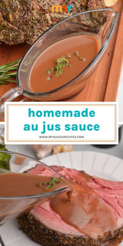 How Do You Make Au Jus Sauce, Au Jus Gravy Recipe, Beef Juice Recipe, Diy Au Jus Sauce, Beef Dripping Sauce, How To Make Au Jus Sauce, Aujus Sauce Recipe French Dip, Aus Jus Recipe, Aus Jus Recipe Simple