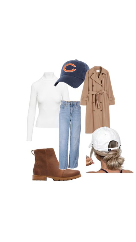 Chicago Bears Game Day Outfit Bears Game Outfit, Bears Game, Game Outfit, Game Day Outfit, Winter Fits, Gameday Outfit, Sports Games, Gaming Clothes, Day Outfit