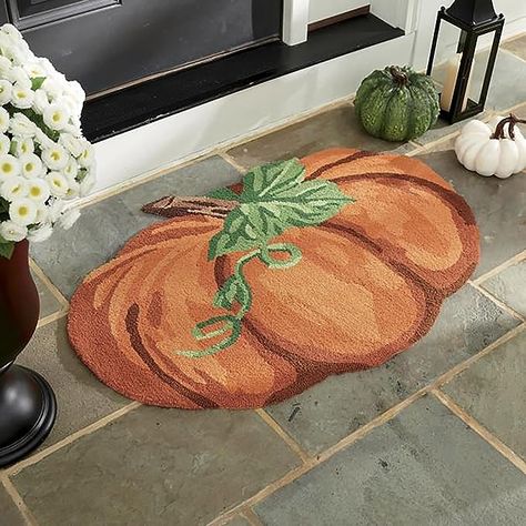 Amazon.com: FRJINIE Thanksgiving Pumpkin Rug - 31"×22", Non Slip Washable Welcome Door Mat, Cute Fall Doormats for Indoor Outdoor Entrance Home Bathroom Living Room (A) : Patio, Lawn & Garden Fall Doormat, Shop Doors, Pumpkin Door, Harvest Thanksgiving, Thanksgiving Pumpkin, Pumpkin Fall Decor, Fall Items, Inspire Me Home Decor, Fall Outdoor Decor