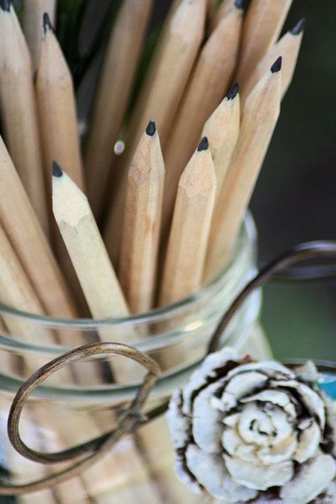 teachingliteracy:    blbtomlinson Pencil Aesthetic, Sharp Pencils, Colored Mason Jars, You've Got Mail, Writing Art, Light Of Life, Jar Gifts, Simply Lovely, Teacher Appreciation