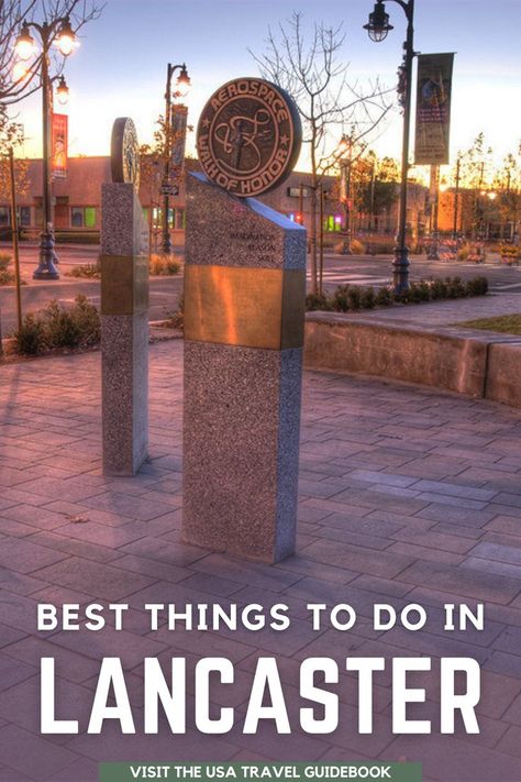 Plenty of sightseeing awaits those who are looking to travel to beautiful Lancaster, California. This city north of Los Angeles is currently among the fastest growing cities in the United States. Discover all the fun and entertaining things to do in Lancaster. This guide forms part of our Visit the USA Travel Guidebook. | Travel Dudes #Lancaster #California | things to do in lancaster | things to do in lancaster ca | things to do in lancaster california Lancaster California, North America Travel, Usa Travel, California Travel, Guide Book, Plan Your Trip, City Guide, Lancaster, Travel Usa