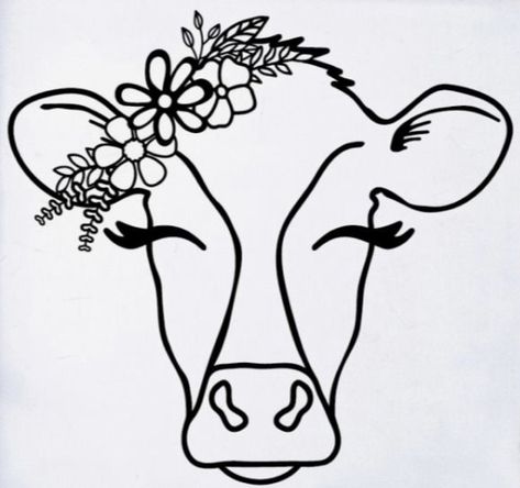 Cow Outline Drawings, Cow Eyes, Hat Burning, Cow Tattoo, Nail String, Whimsy Art, Nail String Art, Easy Canvas Art, Vinyl Ideas