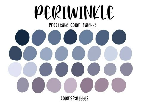 Color Palette Procreate, Procreate Palettes, Procreate Color Palette, Profile Icon, Color Palette Challenge, Hex Color Palette, Periwinkle Color, Hex Color, Palette Art