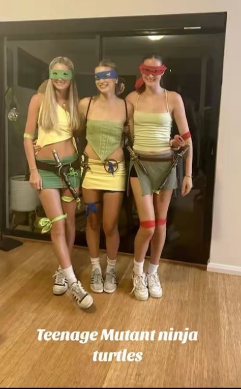 Ninja Turtles Costumes Woman, Teenage Mutant Ninja Turtles Halloween Costume Group, Teenage Mutant Ninja Turtles Costume Teen Girl, Tmnt Halloween Costumes Women, Halloween Costumes Women Ninja Turtles, Ninja Turtles Costume Women's, Ninja Turtle Makeup Women, Ninja Turtle Halloween Costume For Women, Cute Ninja Turtle Costume