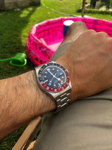 Wrist shot, Tudor Black bay GMT, luxury watch, Pepsi Tudor Gmt Pepsi, Tudor Gmt, Tudor Black Bay Gmt, Gmt Watch, Tudor Watches, Tudor Watch, Tudor Black Bay, Expensive Watches, Mens Club