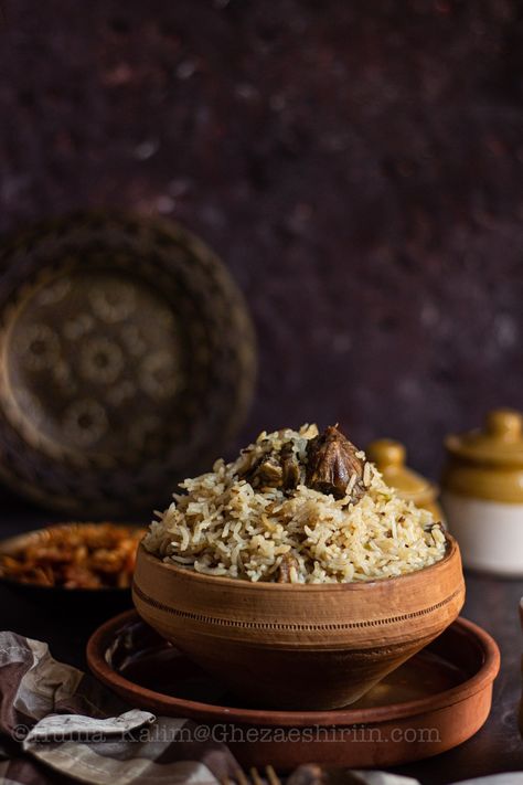 Pulao Photography, Rasoi Recipe, Mutton Yakhni, Mutton Pulao, Yakhni Pulao, Mutton Gravy, Food Shoot, Veg Recipe, Mint Yogurt