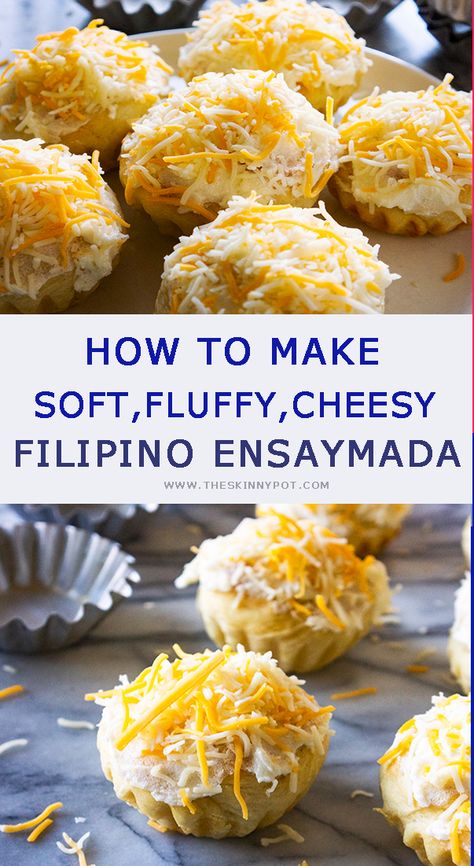 Fluffy Ensaymada Recipe, Best Pandesal Recipe, Ensaymada Recipe, Phillipino Food, Filipino Bread, Pandesal Recipe, Mango Float, Fluffy Bread, Filipino Food Dessert