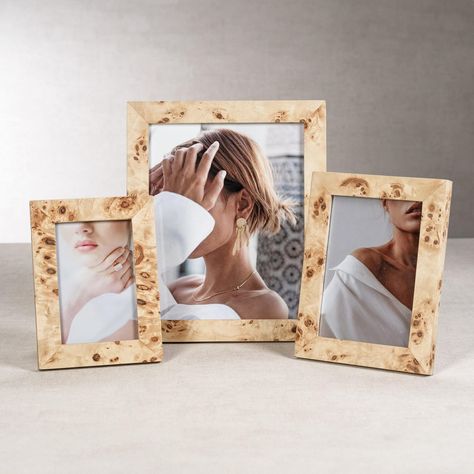 Zodax Bogor Burlwood Veneer Photo Frame Burled Wood Furniture, Christmas Scented Candles, Ornament Garland, Wood Photo Frame, Stocking Tree, Elegant Frame, 10 Frame, Burl Wood, Photo On Wood