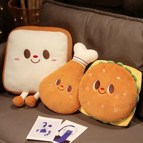 Just found this amazing item on AliExpress. Check it out! $0.99  82％ Off | Cute Toast Hambergur Chicken Plush Toy Cartoon Stuffed Food Plushies Doll Anime Soft Toys Homedecor Sofa Pillow Funny Toasts, Food Plushies, Stuffed Plushies, Toast Bread, Baby Pillows, Plush Pillow, Cute Plush, Cute Crafts, Cute Food