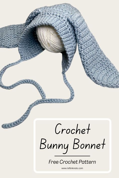 Louise Bunny Hat Crochet Pattern, Crochet Bunny Bonnet Free Pattern, New Jeans Bunny Hat Omg, Where To Get Free Crochet Patterns, Crochet Rabbit Hat Free Pattern, Free Bonnet Crochet Pattern, Rabbit Ear Hat Crochet Pattern, Crochet Fairy Hat Pattern, Cute Hat Crochet Pattern Free