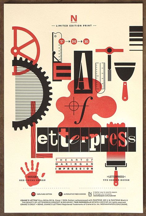 The Beauty of Letterpress Letterpress Design, Promotional Products Marketing, Type Posters, Promotional Design, Creative Poster Design, Handmade Books, Typography Letters, Creative Posters, Typography Inspiration