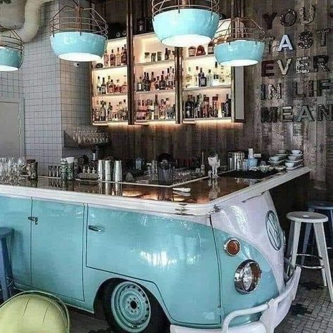 Car Part Furniture, Automotive Furniture, Car Furniture, Colorful Clothes, Coffee Places, Automotive Decor, Coffee Shop Design, Bar Design Restaurant, Basement Bar