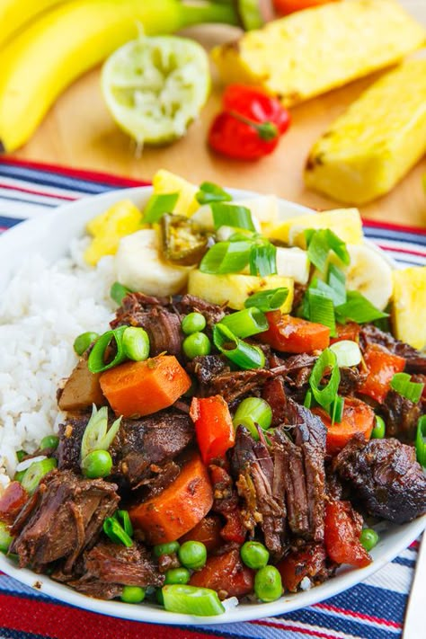 Jamaican Style Jerk Beef Stew Jerk Beef, Jamaican Beef Stew, Caribbean Foods, Carribean Food, Jamaican Dishes, Caribbean Cuisine, Caribbean Food, Jamaican Jerk, Beef Stew Recipe