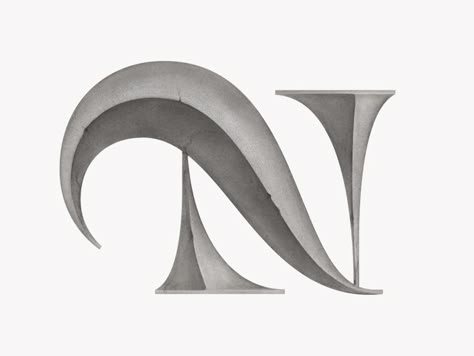 N Study by Matthew Smith N Typography Design, Letter N Typography, N Typography, N Font, N Letter Design, Matthew Smith, Letter Styles, Graphic Design Letters, Logo N