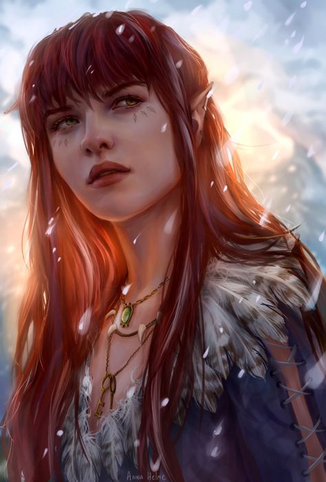 Pathfinder: Kingmaker - assorted portraits - Album on Imgur Elf Druid, Pathfinder Character, Female Elf, Wood Elf, Fantasy Portraits, Arte Fantasy, Pencil Portrait, Fantasy Rpg, Fantasy Inspiration