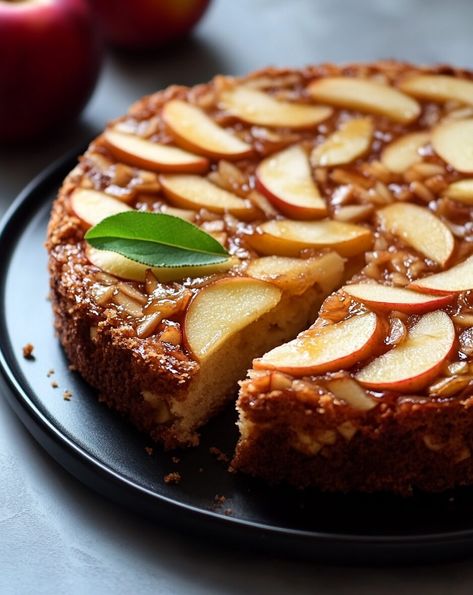 Swedish Apple Cake - Recipessin Danish Apple Cake Recipe, Swedish Apple Cake, Swedish Princess Cake, Hot Beef Sandwiches, Swedish Cuisine, Apple Cakes, Swedish Kitchen, Caramel Drizzle, Ricotta Pasta