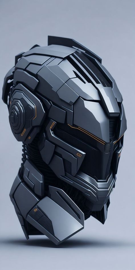 Robotic Reference, Helmet Cyberpunk, White Gradient Background, Harajuku Art, Futuristic Soldier, Futuristic Mask, Sci-fi Helmet, Cool Bike Helmets, Predator Helmet