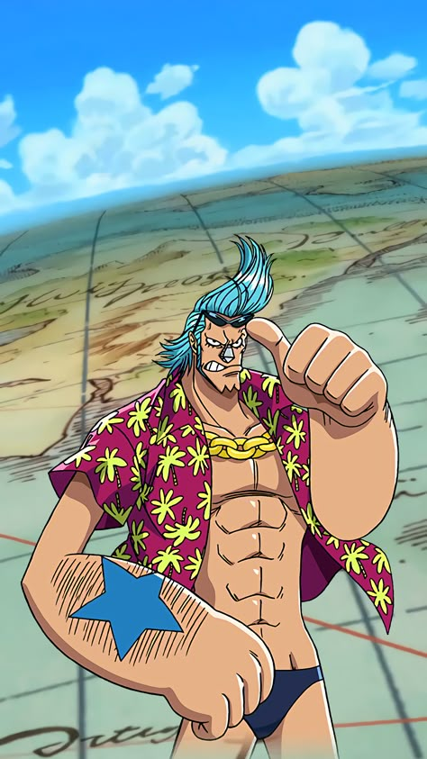 Franky Super Pose, Franky One Piece Wallpapers, Frankly One Piece, Franky One Piece Fanart, Franky Fanart, Frankie One Piece, One Piece Franky, One Piece Stickers, Franky One Piece