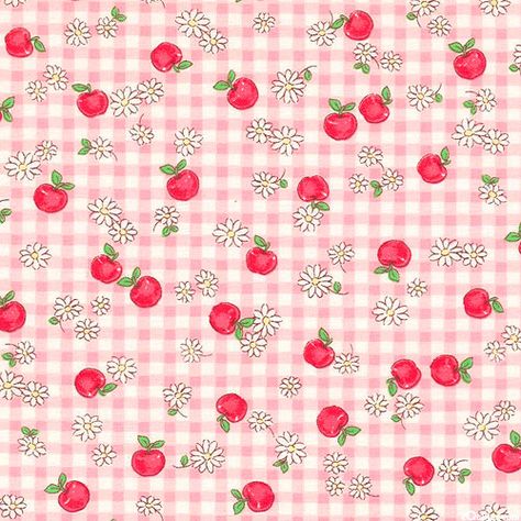 eQuilter Japanese Import - Dreaming Doll - Apple Treat - Retro Pink 1930s Fabric, Heisei Retro, Luv Letter, Apple Treat, Quilt Fabrics, Pink Quilts, Free Quilt Patterns, Check Fabric, Cute Patterns Wallpaper