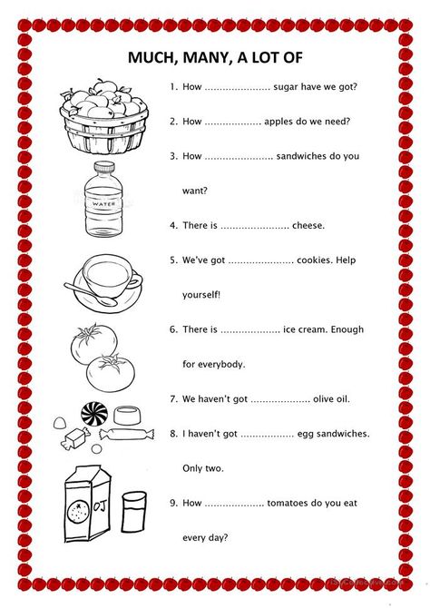 much many a lot - English ESL Worksheets for distance learning and physical classrooms Some Any Much Many A Lot Of Few Little Worksheet, To Too Two, Adverbs Worksheet, English Grammar Exercises, English Teaching Materials, Grammar Exercises, English Worksheet, English Grammar Worksheets, English Worksheets For Kids