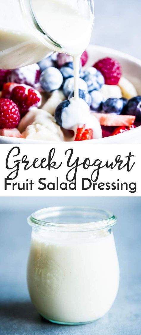 Dressing For Fruit, Yogurt Fruit Salad, Fruit Salad Dressing, Fruit Dressing, Fruit Salsa Recipe, Unprocessed Recipes, Fruit Salad With Yogurt, Healthy Fruit Salad, Best Fruit Salad