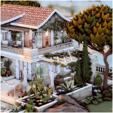 (1) iamcowplant auf X: „mediterranean home🐚 || no cc more pictures of my latest build:) available on my gallery gallery id: iamcowplant @TheSims #TheSims #TheSims4 https://t.co/iv0cabkrEd“ / X Houses In Bloxburg, Mediterranean Houses, Outfit Hacks, Mediterranean Home, Mediterranean Homes, The Sims4, My Gallery, More Pictures, My Pictures