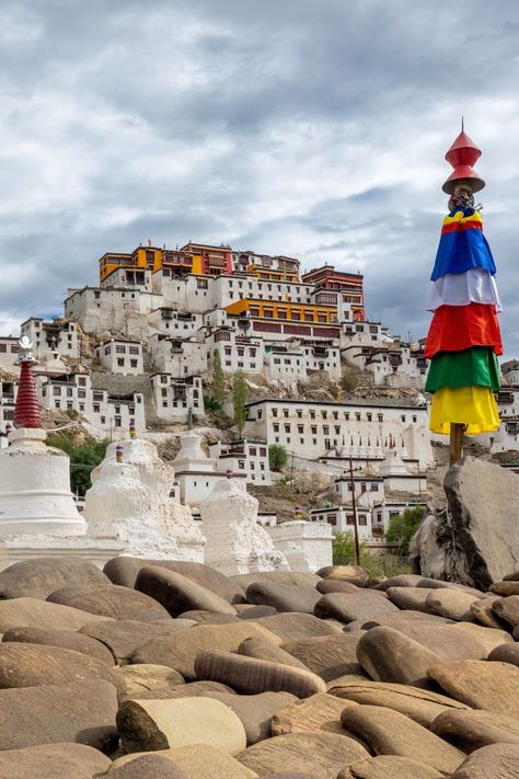 Thiksey Monastery, Indian Himalayas. Discover many Ladakh gorgeous locations in the post! #travelling #travel #photographylovers #travelblog #globetrotter #travelphoto #travels #landscapelovers #shootplanet #travelblogger #traveladdict #india #ladakh #himalayas #buddha Follow Shoot Planet for daily travel images around the globe. Fine art prints for sale.https://shootplanet.com/ Indian Travel Destinations, Indian Travel Photography, Leh Ladakh Aesthetic, Ladhak Wallpaper, Leh Ladakh Photography Wallpaper, Leh Ladakh Photography, Ladakh Aesthetic, Thiksey Monastery, Ladakh Photography