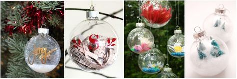 15 Fun Ways to Fill Glass Ornaments!  Some work great for homemade Chrismas tree décor and other ideas are perfect for easy last minute gifts. Dot Ornaments, Origami Stella, Bauble Ideas, Fillable Baubles, Winter Decorations Diy, Clear Ornaments, Buffalo Plaid Christmas, Easy Christmas Diy, Winter Diy