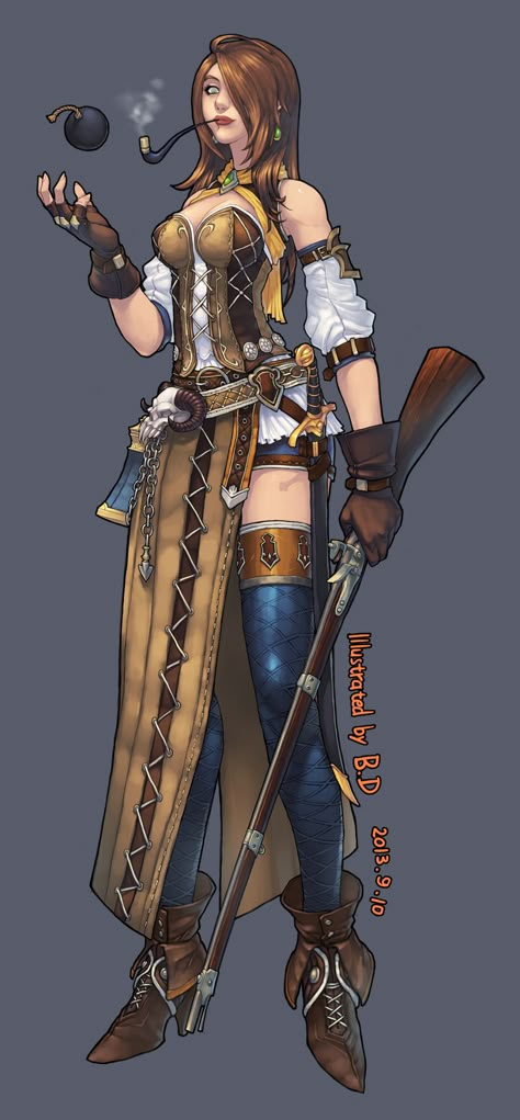 Steampunk Character, Steampunk Characters, Fav Character, Pirate Adventure, Art Female, Dungeons And Dragons Characters, Dnd Art, Steampunk Clothing, Iron Age