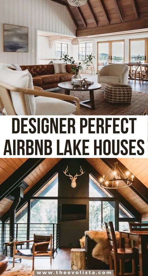 15 Designer Luxury Cabins In Lake Arrowhead that have been feautred in House Beautiful and Sunset Magazines. Best airbnbs in Lake Arrowhead | Amazing Lake House Cabins in Lake Arrowhead | Airbnbs in Lake Arrowhead | Best California Airbnbs | Best places to stay in Lake Arrowhead | Coolest Lake Arrowhead Airbnbs | Mid Century Modern Home Decor airbnbs | Where to stay in Lake Arrowhead California #lakearrowhead #california #jennikayne #emilyhenderson #lakehouses #aframecabins #airbnb #usatravel Northern Lights Hotel, Modern Lake House Decor, Boho Cabin, Lake Arrowhead California, Luxury Cabins, Mid Century Modern Home Decor, Treehouse Hotel, Modern Lake House, Lake Houses