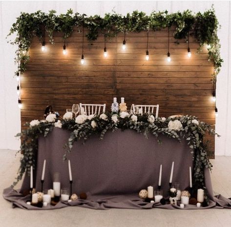 Wedding Backdrop Design Head Table, Wood Wedding Backdrop Head Table, Shiplap Wedding Backdrop, Wedding Head Table Backdrop, Head Table Wedding Backdrop, Head Table Wedding Decorations, Brides Table, Head Table Backdrop, Olive Green Weddings