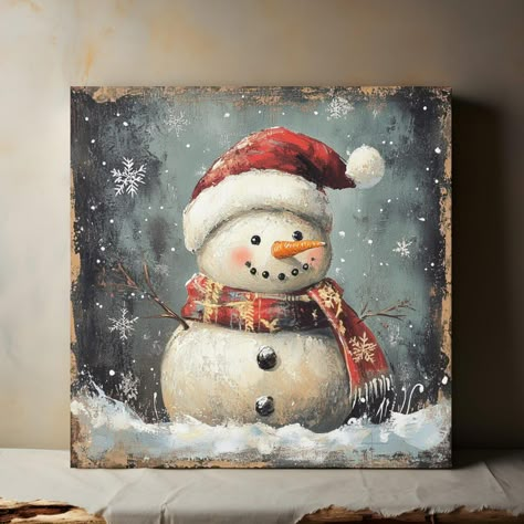 This Wall Decor item is sold by PerryPrintProducts. Ships from Longmont, CO. Listed on Oct 10, 2024 Christmas Welcome Signs, Xmas Crafts To Make, Diy Xmas Crafts, Snowman Paintings, Halloween Pumpkin Crafts, Snowman Art, Coaster Art, Christmas Paintings On Canvas, Vintage Snowman